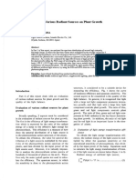 Effects of Various Radiant Sources On Plant Growth (Part 2) : Shinji TAZAWA