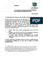 Apuntes Planificacion Estrategica J Duhart