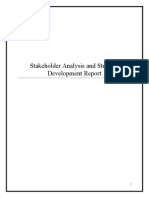 Stakeholder Analysis and Strategy Development Report