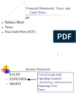 Understanding Financial Statements, Taxes, and Cash Flows: Income Statement Balance Sheet Taxes Free Cash Flow (FCF)