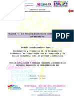 Unidad 4 Módulo Autoformativo de Programación Didáctica Tema 1 PDF