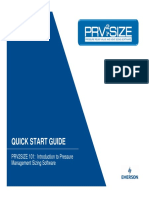 Quick Start Guide: PRV2SIZE 101: Introduction To Pressure Management Sizing Software