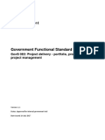 Government Functional Standard: Govs 002: Project Delivery - Portfolio, Programme and Project Management