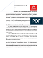 Dependencia Financiera A La Cooperación Internacional de Las ONG