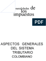 Generalidades de Los Impuestos en Colombia