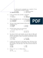 Algebra: B. Rational Number