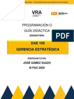 Programacion Didáctica Gerencia Estrategica - Iii Pac 2020