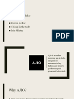 Efficiency Matrix - Ajio App