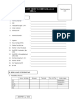 Formulir Riwayat Hidup Dan Pengalaman Kerja