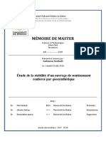 Étude de La Stabilité D'un Ouvrage de Soutènement PDF