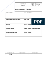 Factory Acceptance Test Plan