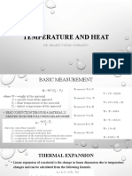 Temperature and Heat