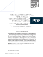 Seismic and Lithological Near Surface Characteristics of An Area in North-East Colombia