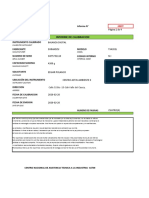 Certificado de Calibración Balanza