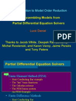 Introduction To Model Order Reduction: I.2.b Assembling Models From Partial Differential Equation Solvers