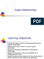 Service Supply Relationships