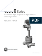 Series: Masoneilan High Temperature High Pressure Globe Cage Valves Instruction Manual