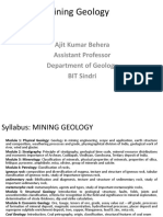 MINING GEOLOGY Module 1 PDF