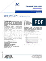 Technical Data Sheet: Rheological Additive For Water Borne System