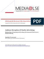 Audience Reception of Charity Advertising:: Media@Lse Electronic MSC Dissertation Series