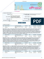 Bill of Quantity Items Print Preview: Current Tender Details