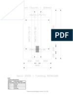 Footing - Bishan - Stretch D - T-PL1963-BSN-CS-105 - Span 3595 - Footing 800X1500