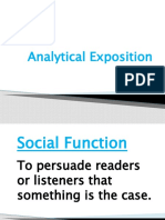 Analytical Exposition