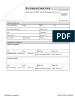 Background Verification Form