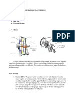 Parts/Components of Manual Transmission 1. Clutch 2. Clutch Pedal 3. Gearbox 4. Shift Fork 5. Shift Rod 6. Hydraulic System