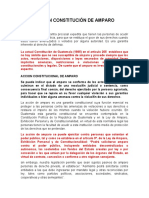 Acción Constitucional de Amparo Guatemala