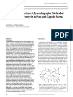 Quantitative Thin-Layer Chromatographic Method of Analysis of Azithromycin in Pure and Capsule Forms