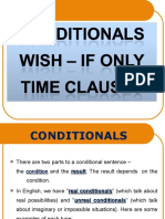 Conditional-Sentences - Wish Time Clauses ADVANCED