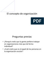 El Concepto de Organización