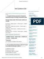 Mechatronics Test Questions Set 2 PDF