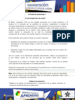 Evidencia Propuesta Plan de Recuperacion de Cartera