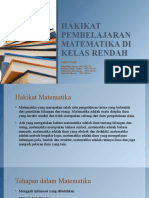 Hakikat Pembelajaran Matematika Di Kelas Rendah 2