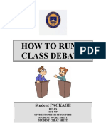 Howtoruna Class Debate: Student PACKAGE