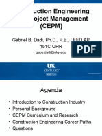 Intro To CEPM Department