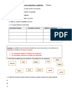 Ejercitamos Los Sustantivos y Adjetivos