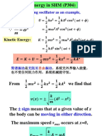 12-3 Energy in SHM (P304) : Take A Spring Oscillator As An Example