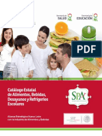 Nuevo Catalogo Estatal de Alimentos Bebidas Desayunos y Refrigerios Escolares 2013 - 2014 Agosto 2013 Xignux Press PDF