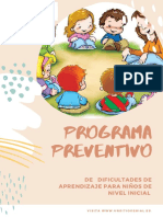 Programa Preventivo Probelmas de Aprendizaje PDF