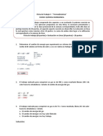 Ficha de Trabajo 5 - Termodinamica. MARIE