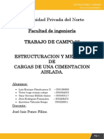 Trabajo de Campo N°6 - Estructuras y Cargas PDF