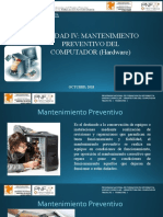 Unidad Iv - Mantenimiento Preventivo Del Computador