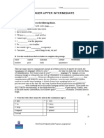 Language Leader Upper Intermediate Unit Test 1A: A Add The Missing Words To The Following Idioms