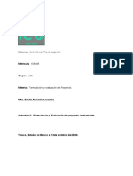 Actividad 2 - Formulación y Evaluación de Proyectos Industriales