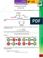 Guía de Trabajo ALGEBRA 801 - #5