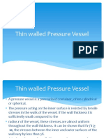 Thin Walled Pressure Vessel