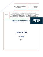 List of Ch. 7+300: Design of Abutment A2